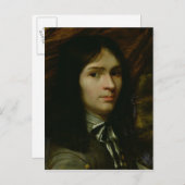 Portrait von Rene Descartes Postkarte (Vorne/Hinten)