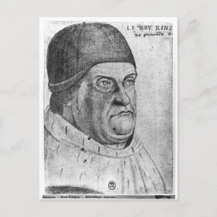 Portrait von Rene I Duke von Anjou Postkarte