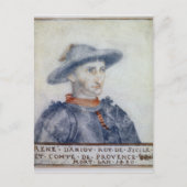 Portrait von Rene I Duke von Anjou Postkarte (Vorderseite)