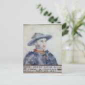 Portrait von Rene I Duke von Anjou Postkarte (Stehend Vorderseite)