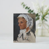 Portrait von Renoirs Mutter Kunst Postkarte (Stehend Vorderseite)