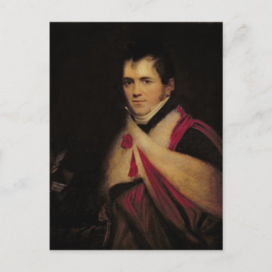 Portrait von Rev. Edward Daniel Clarke c.1822 Postkarte (Vorderseite)
