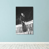 Portrait von Richard Burton Leinwanddruck (Insitu (Holzboden))