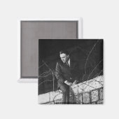 Portrait von Richard Burton Magnet (Vorderseite/Rückseite)