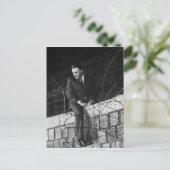 Portrait von Richard Burton Postkarte (Stehend Vorderseite)