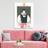 Portrait von Richard Cox (1500-81) Bischof von Ely Leinwanddruck (Insitu (Wohnzimmer))