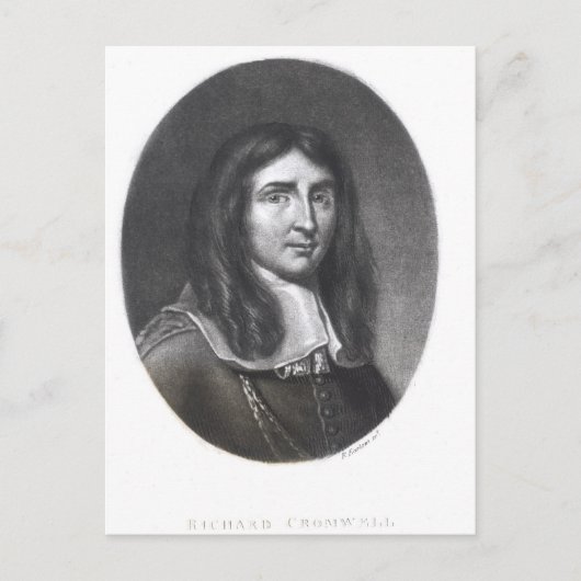 Portrait von Richard Cromwell Postkarte (Vorderseite)