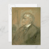 Portrait von Richard Wagner 1868 Postkarte (Vorne/Hinten)