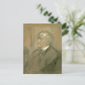 Portrait von Richard Wagner 1868 Postkarte (Stehend Vorderseite)