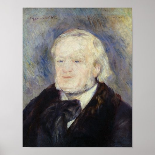 Portrait von Richard Wagner 1882 Poster (Vorne)
