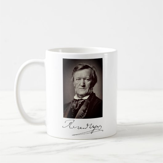 Portrait von Richard Wagner Kaffeetasse (Links)