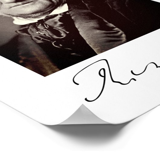 Portrait von Richard Wagner Poster (Ecke)