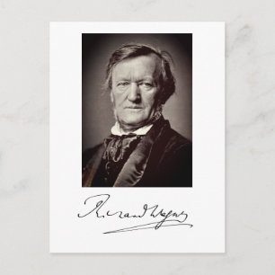 Portrait von Richard Wagner Postkarte
