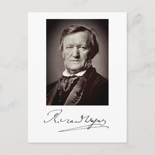 Portrait von Richard Wagner Postkarte (Vorderseite)