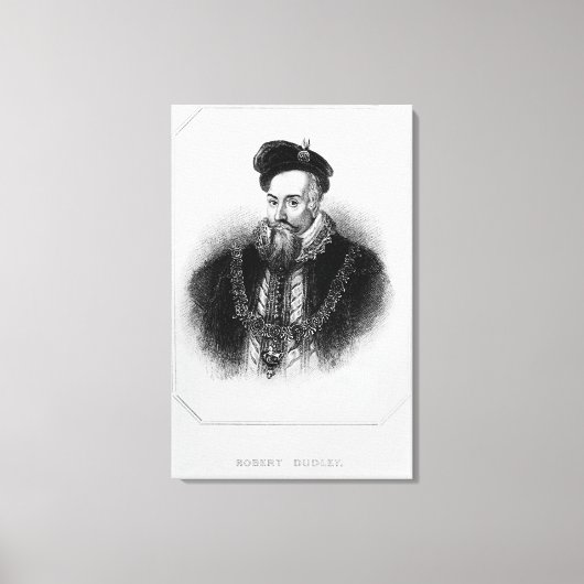 Portrait von Robert Dudley, 1. Earl of Leinwanddruck (Vorderseite)
