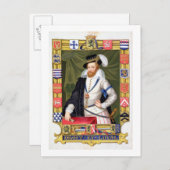 Portrait von Robert Dudley (c.1532-88) Earl of Lei Postkarte (Vorne/Hinten)