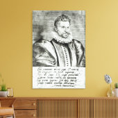 Portrait von Robert Garnier Leinwanddruck (Insitu (Wohnzimmer))