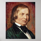 Portrait von Robert Schumann Poster (Vorne)