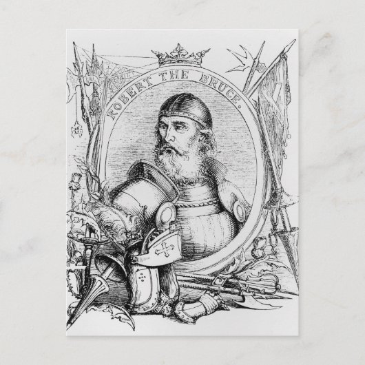 Portrait von Robert the Bruce Postkarte (Vorderseite)