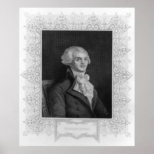 Portrait von Robespierre Poster (Vorne)