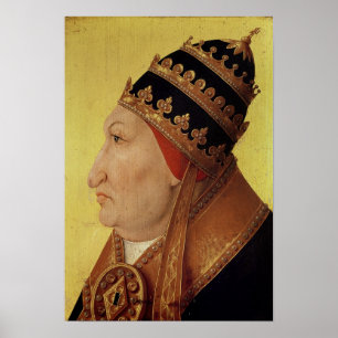 Portrait von Rodrigo Borgia Papst Alexander VI Poster