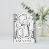 Portrait von Roger Bacon Postkarte (Stehend Vorderseite)