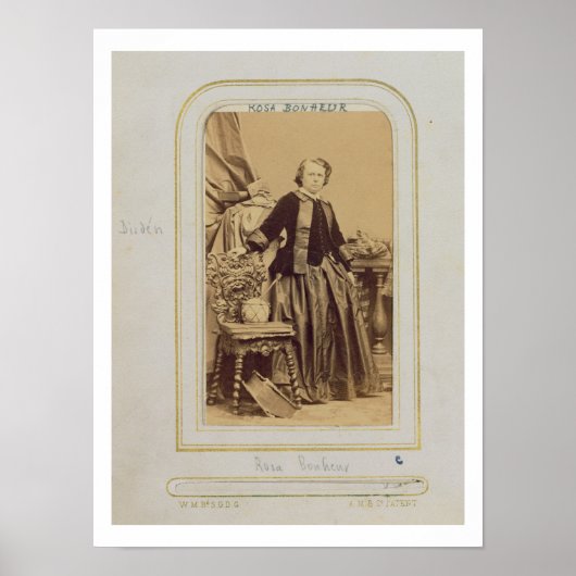 Portrait von Rosa Bonheur (1822-1999) (Foto) Poster (Vorne)