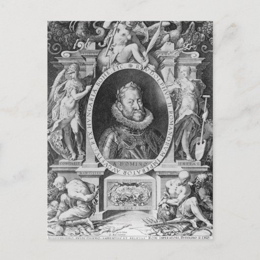 Portrait von Rudolph II Postkarte (Vorderseite)