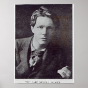 Portrait von Rupert Brooke Poster