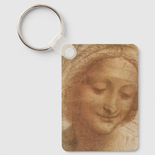 Portrait von Saint Anne von Leonardo da Vinci Schlüsselanhänger (Vorderseite)