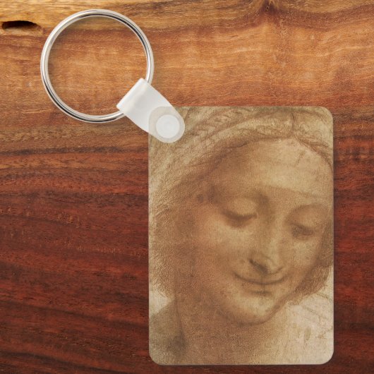 Portrait von Saint Anne von Leonardo da Vinci Schlüsselanhänger (Vorderseite)