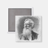 Portrait von Samuel Morse Magnet (Vorderseite/Rückseite)