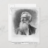 Portrait von Samuel Morse Postkarte (Vorne/Hinten)
