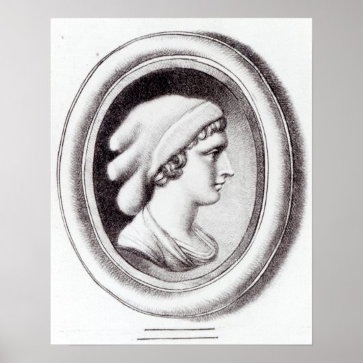 Portrait von Sappho Poster (Vorne)