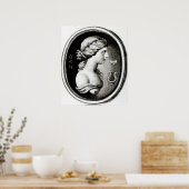 Portrait von Sappho Poster (Küche)