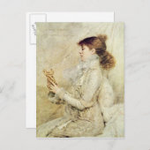 Portrait von Sarah Bernhardt Postkarte (Vorne/Hinten)