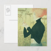 Portrait von Sarah Bernhardt Postkarte (Vorne/Hinten)
