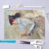 Portrait von Sarah Bernhardt von Jules Bastien  Seidenpapier (Handwerk)