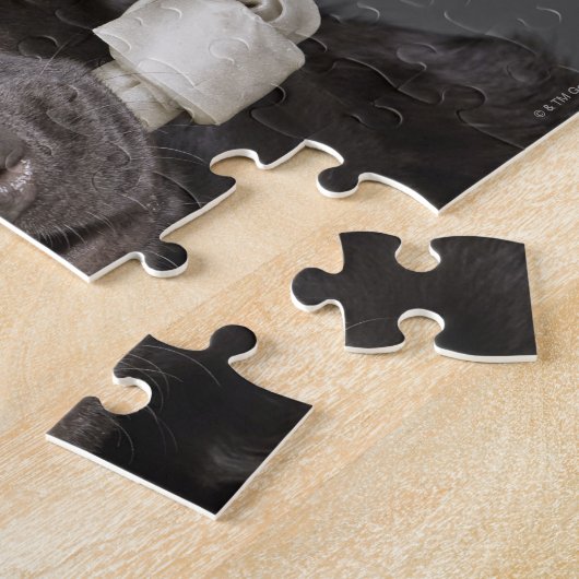 Portrait von Schokoladenlabrador Puzzle (Seite)