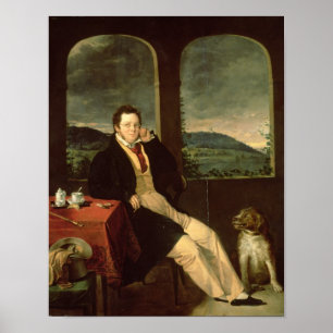 Portrait von Schubert Poster