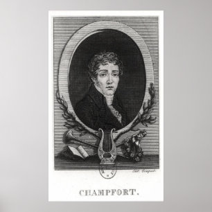 Portrait von Sebastian-Roch Nicolas Poster