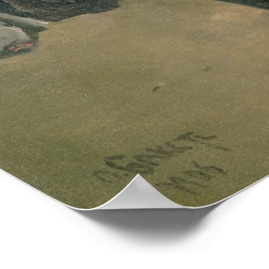 Portrait von Sergei Pavlovich Diaghilev Poster (Ecke)