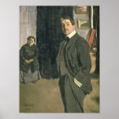 Portrait von Sergei Pavlovich Diaghilev Poster (Vorne)