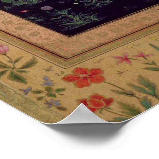 Portrait von Shah Jahan (1592-1666) Mughal, c.1632 Poster (Ecke)