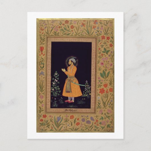 Portrait von Shah Jahan (1592-1666) Mughal, c.1632 Postkarte (Vorderseite)