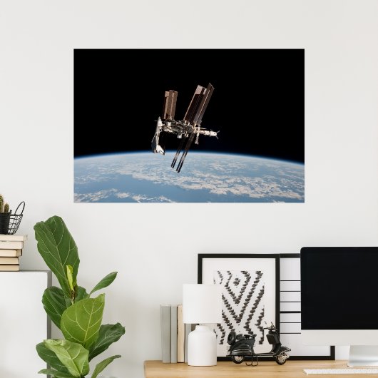 Portrait von Shuttle und Station Poster (Heimbüro)