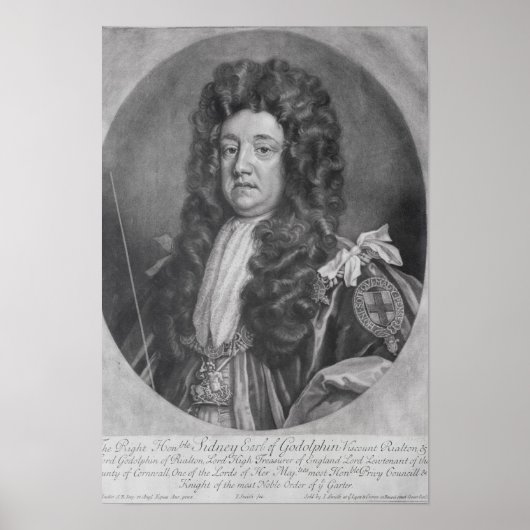 Portrait von Sidney Godolphin Poster (Vorne)