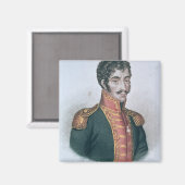 Portrait von Simon Bolivar Magnet (Vorderseite/Rückseite)