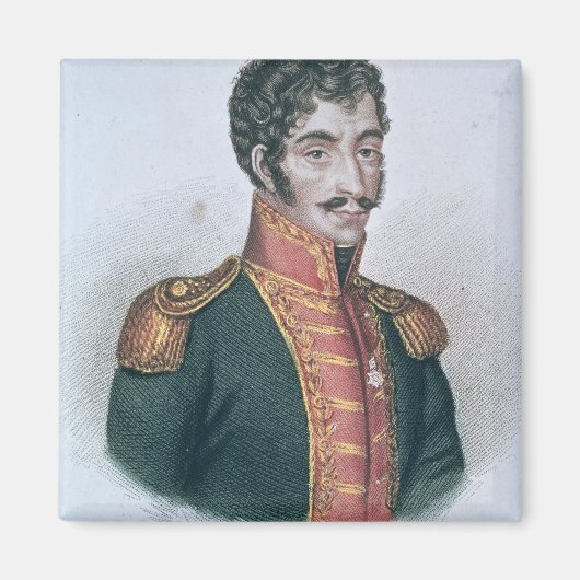 Portrait von Simon Bolivar Magnet (Vorne)