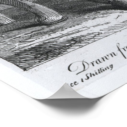 Portrait von Simon Fraser, Lord Lovat Poster (Ecke)